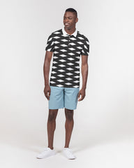 Night Diamonds Men's Slim Fit Short Sleeve Polo