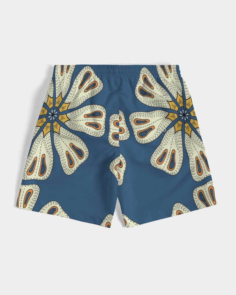 Men's Tribal Flower Swim Trunks — bold all-over print by AmbiVirile, view 7