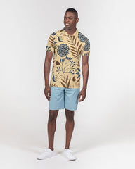 Vintage Paisley Men's Slim Fit Short Sleeve Polo