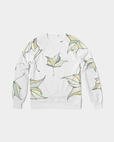 Leaf Me Men's Classic French Terry Crewneck Pullover