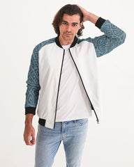 Teal Tribal Cloth Men's Bomber Jacket