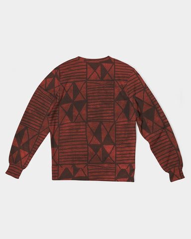 Tribal Diamond Men's Classic French Terry Crewneck Pullover