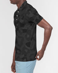 AV Black Camo Men's Slim Fit Short Sleeve Polo