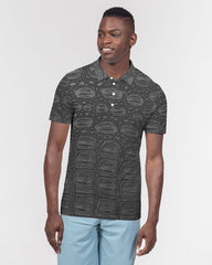 Black Crocodile Love Men's Slim Fit Short Sleeve Polo