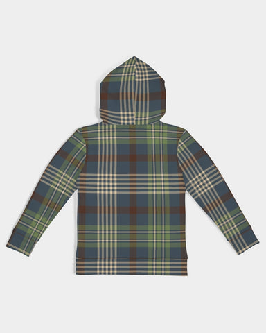 Winter Plaid Kids Hoodie