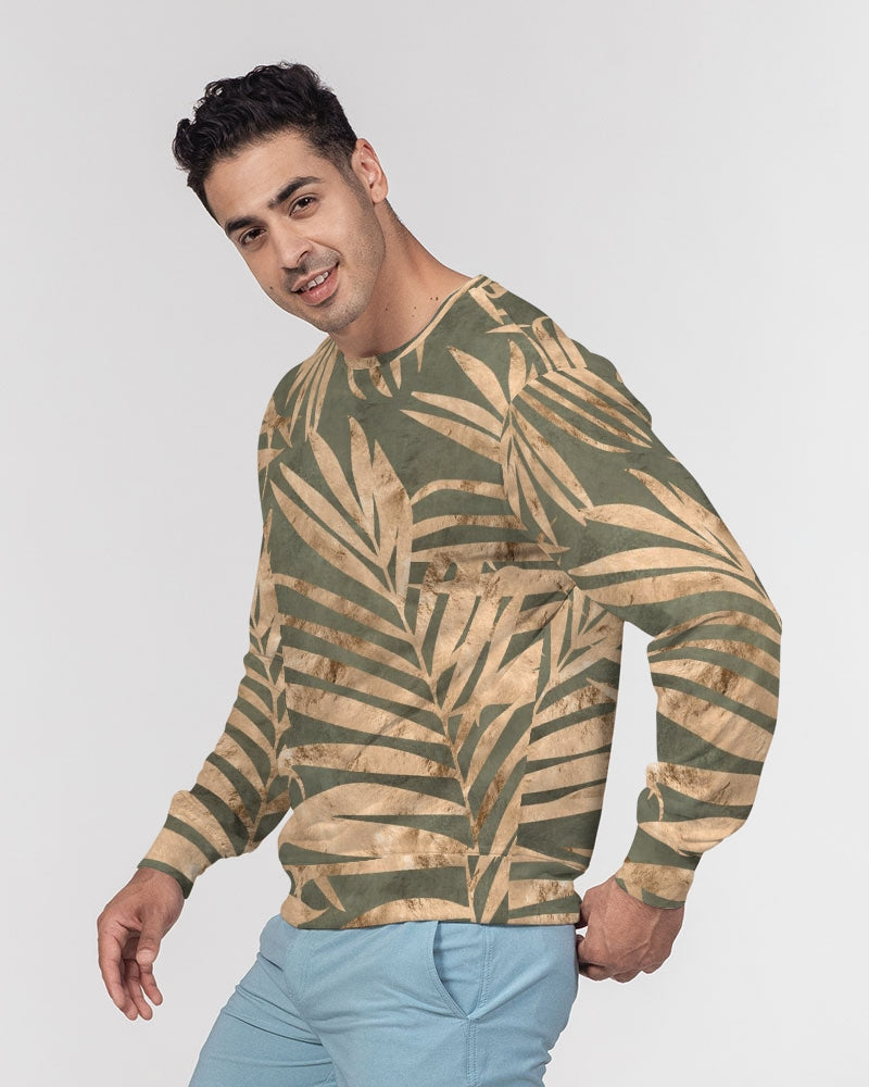 Palm Sense Men's Classic French Terry Crewneck Pullover