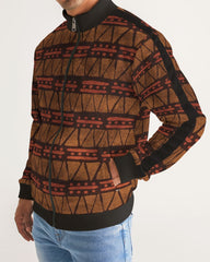 Tribe Love Men's Stripe-Sleeve Track Jacket