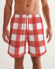 Red Check Swim Trunk