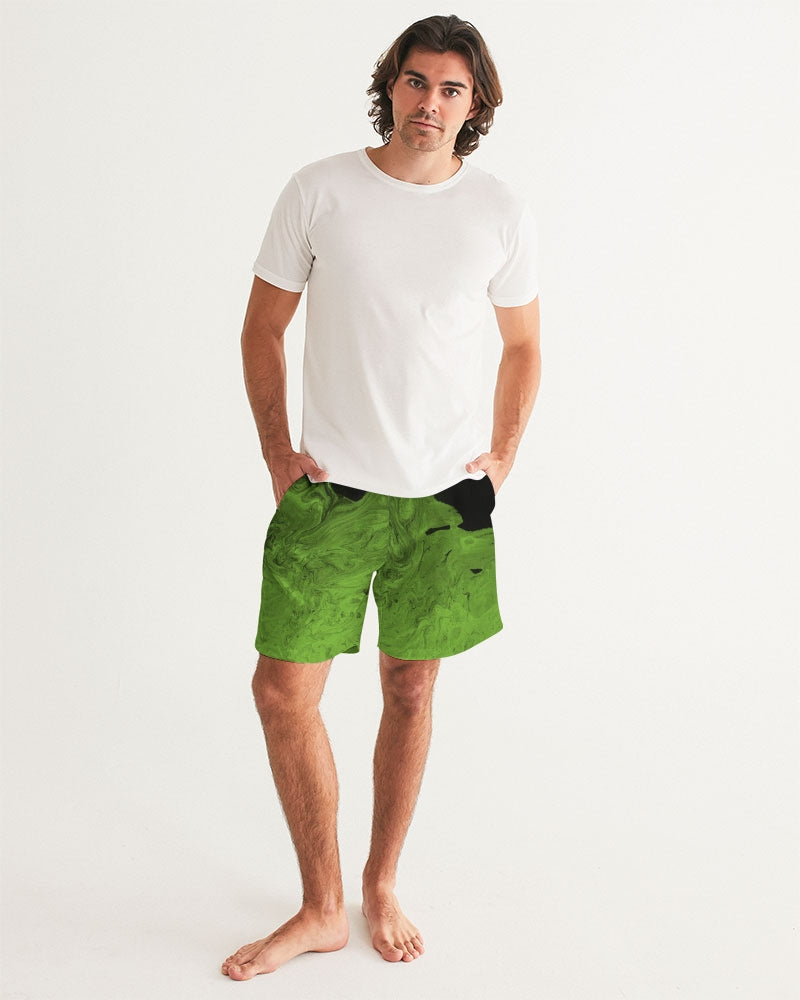 Men's Slime Swim Trunks — bold all-over print by AmbiVirile, view 5