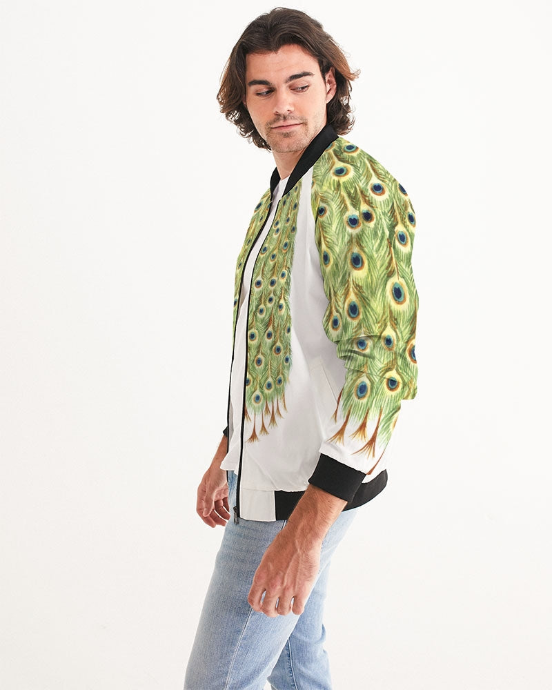 Men's Cock Tail Bomber Jacket — bold all-over print by AmbiVirile, side view