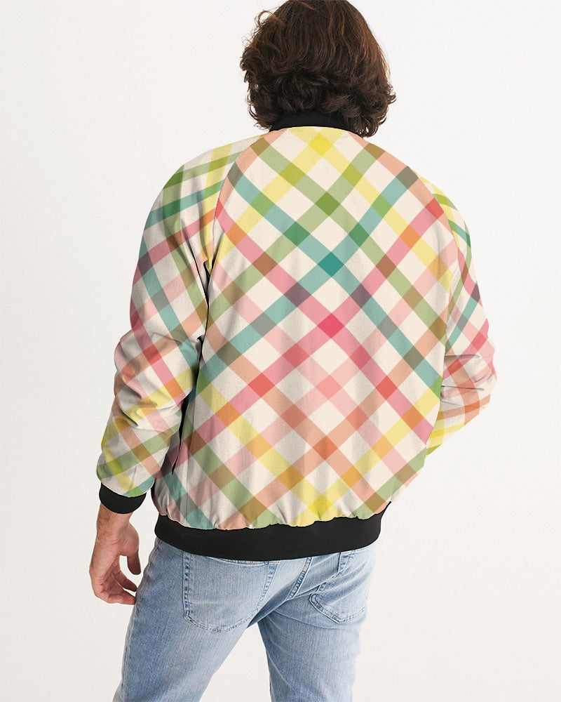 Pretty Plaid Bomber Jacket