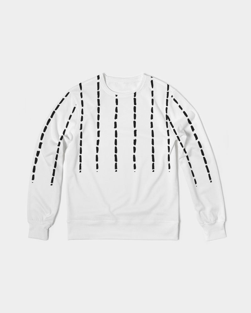 dot stripe Men's Classic French Terry Crewneck Pullover