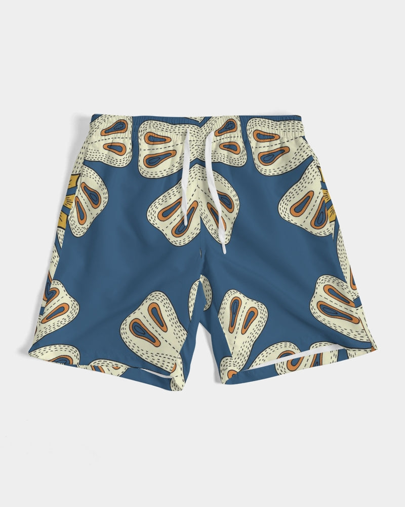 Men's Tribal Flower Swim Trunks — bold all-over print by AmbiVirile, view 6