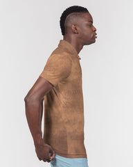 Brown Waves Slim Fit Polo