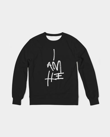 I am He Purpose Men's Classic French Terry Crewneck Pullover