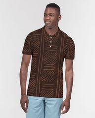 African Beauty Men's Slim Fit Short Sleeve Polo