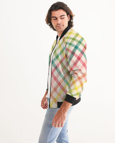 Pretty Plaid Men's Bomber Jacket