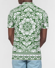 Green Ceramics Men's Slim Fit Short Sleeve Polo