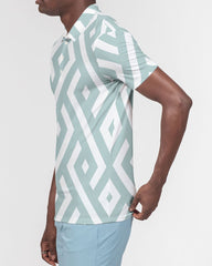 Green Diamonds Men's Slim Fit Short Sleeve Polo