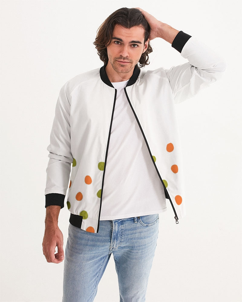 Men's Fall Polks Bomber Jacket — bold all-over print by AmbiVirile, view 5