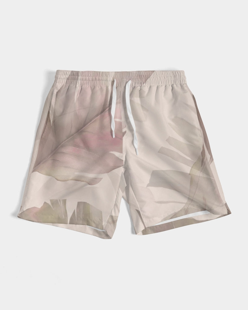 Men's Blushing Leaves Swim Trunks — bold all-over print by AmbiVirile, view 6