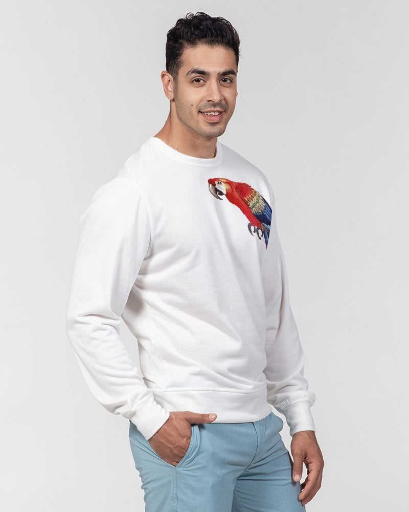 Parrot Love Men's Classic French Terry Crewneck Pullover