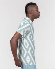 Green Diamonds Men's Slim Fit Short Sleeve Polo