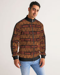 Tribe Love Men's Stripe-Sleeve Track Jacket