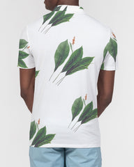 Leaves R Us Men's Slim Fit Short Sleeve Polo