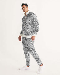 AV White Camo Men's Track Jacket