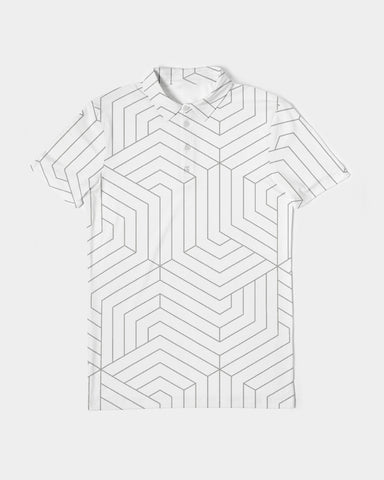 Geo Sense Men's Slim Fit Short Sleeve Polo