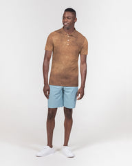 Brown Waves Slim Fit Polo
