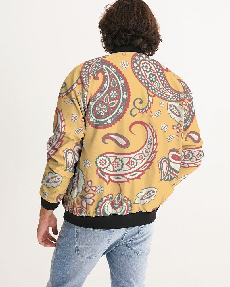 Canary Paisley Bomber Jacket