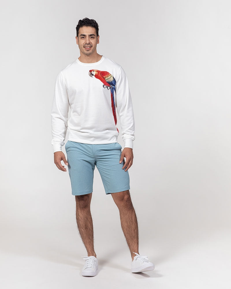 Parrot Love Men's Classic French Terry Crewneck Pullover