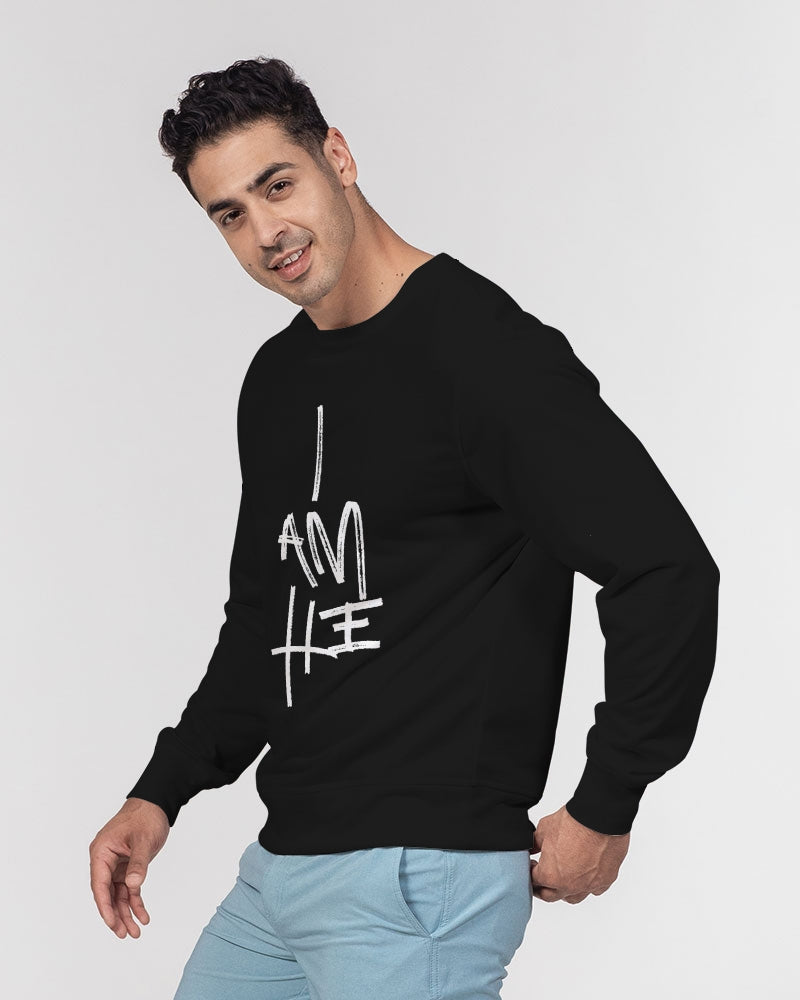 I am He Purpose Men's Classic French Terry Crewneck Pullover