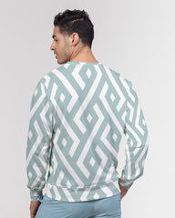 Green Diamonds Men's Classic French Terry Crewneck Pullover