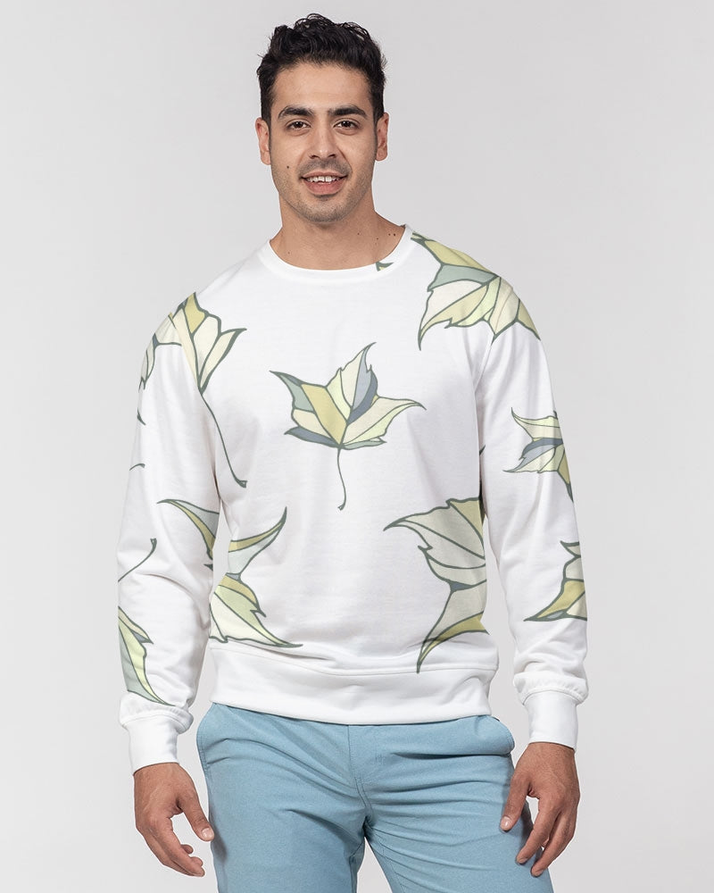 Leaf Me Men's Classic French Terry Crewneck Pullover