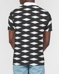 Night Diamonds Men's Slim Fit Short Sleeve Polo