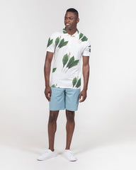Leaves R Us Men's Slim Fit Short Sleeve Polo