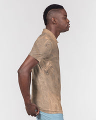 Sand Wave Men's Slim Fit Short Sleeve Polo