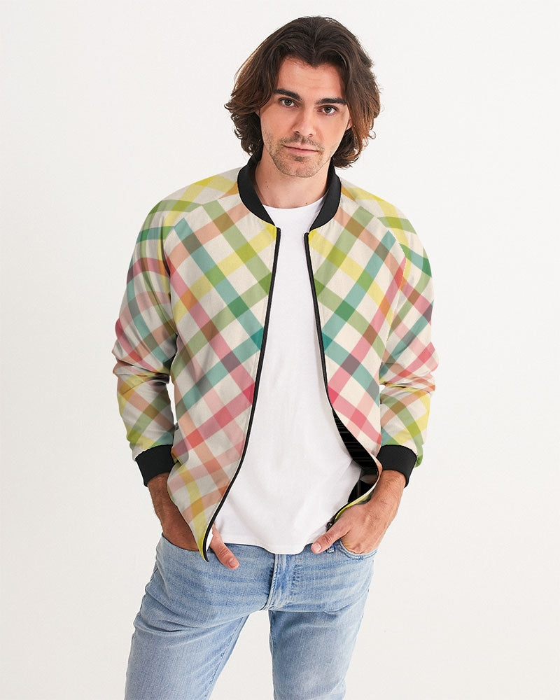 Pretty Plaid Bomber Jacket