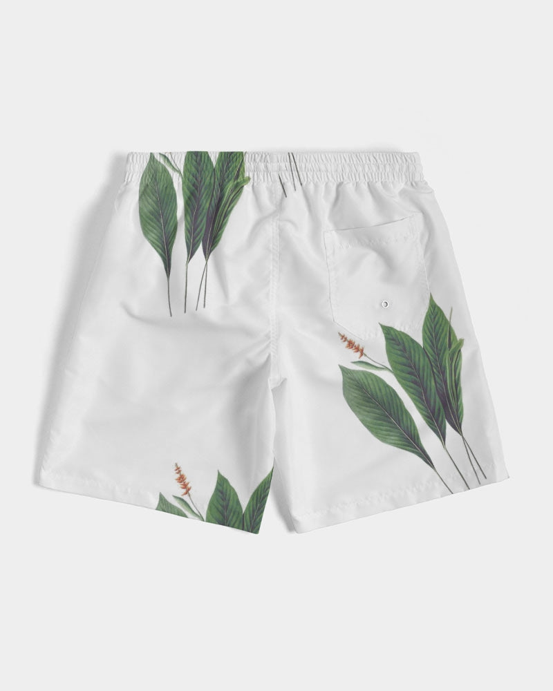 Men's Leaves R Us Swim Trunks — bold all-over print by AmbiVirile, view 7