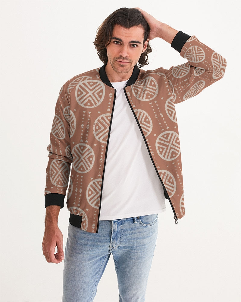 Men's Tribal Spheres Bomber Jacket — bold all-over print by AmbiVirile, view 5