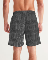 Black Crocodile Love Swim Trunk