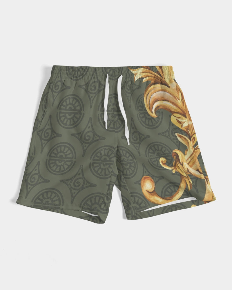 Men's Ornate Gold Swim Trunks — bold all-over print by AmbiVirile, view 6