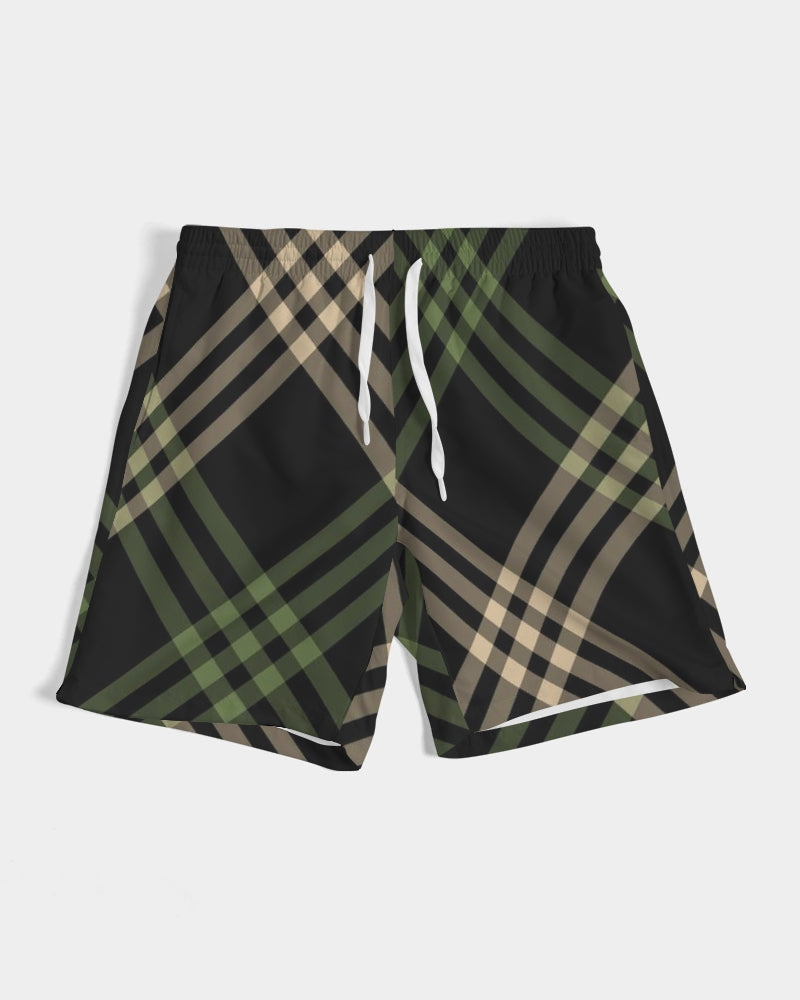 Men's Smooth Plaid Swim Trunks — bold all-over print by AmbiVirile, view 6