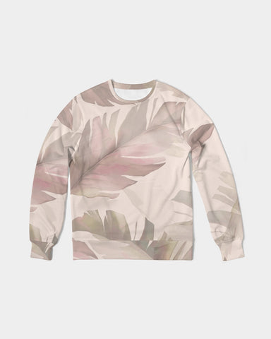 Blushing Leaves Men's Classic French Terry Crewneck Pullover