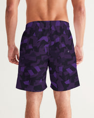 AV Purple Camo Men's Swim Trunk
