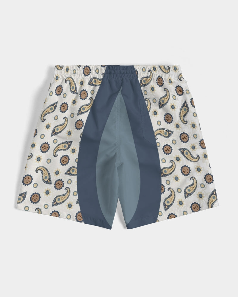 Men's Morning Paisley Swim Trunks — bold all-over print by AmbiVirile, view 7