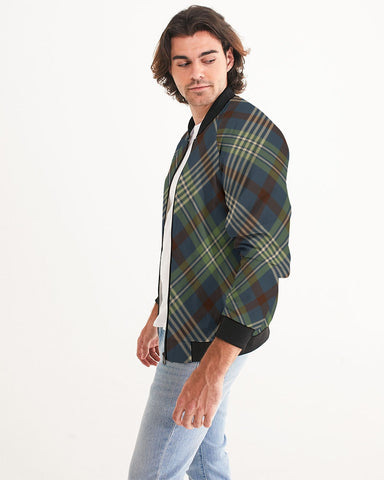 Winter Plaid Men's Bomber Jacket